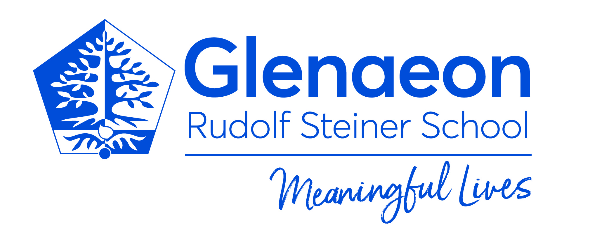 Glenaeon Logo Landscape Complex Blue