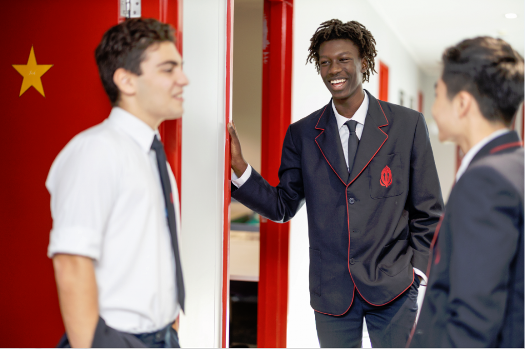 boarders. boarding school in nsw. male boarders in dorm.