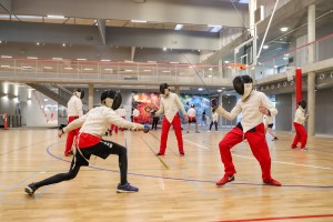 sports in education. sports field. fencing at barker college.