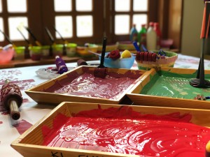 school holiday activities for your child. paint. painting.
