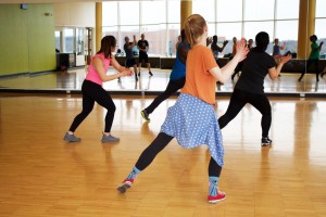 girls at dance class after school.