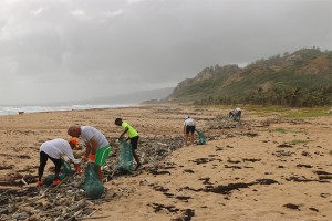 networking at private schools. cleaning up the beach.