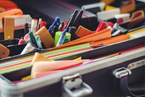 checklist for moving schools. School stationery.