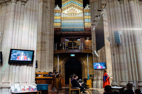 Unique learning spaces at school. st andrew's cathedral.